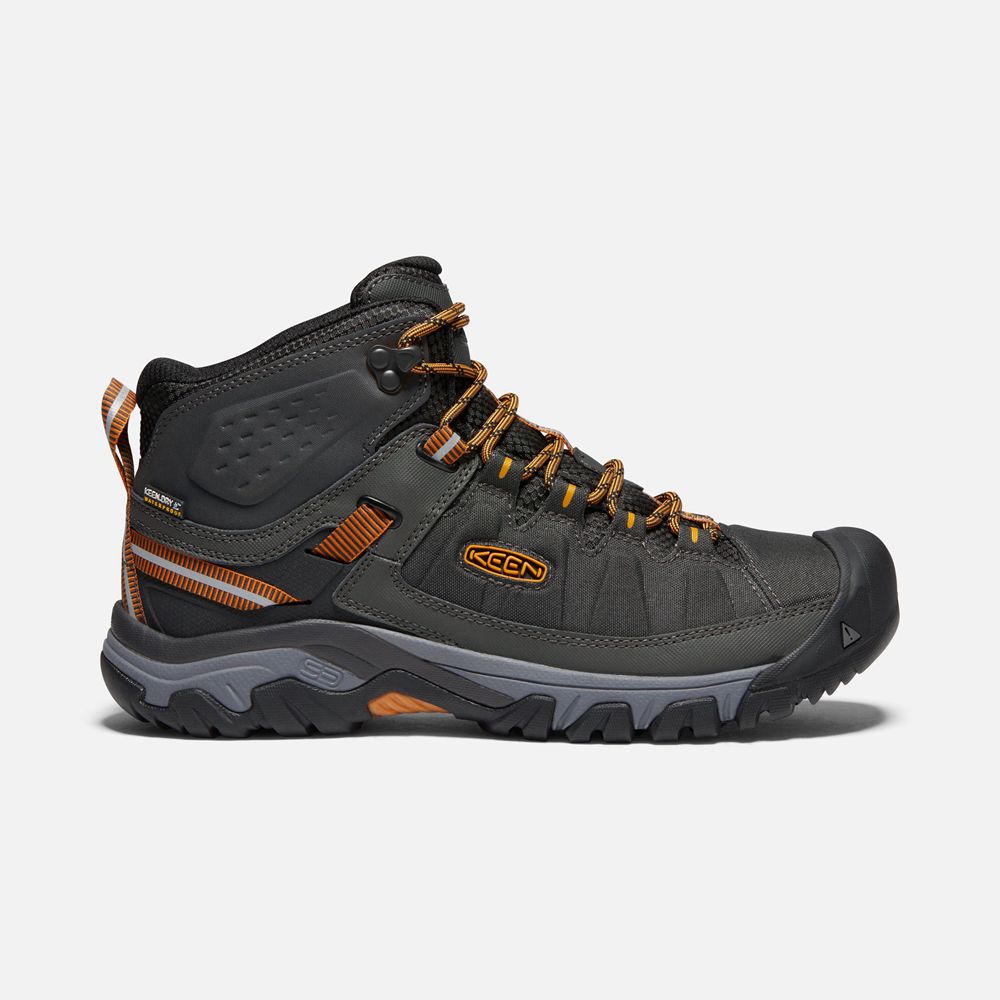 Keen Outdoor Bot Erkek Siyah/Altın - Targhee Exp Waterproof Mid - Türkiye NKHL23817